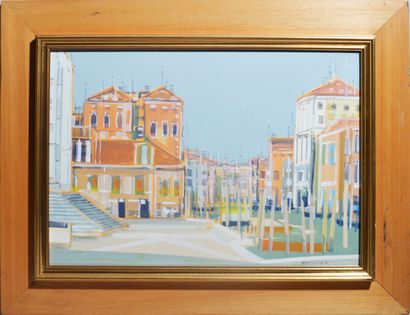 null Jacques BRENNER (1936)

"Parvis of a church in Venice".

Watercolor and gouache...