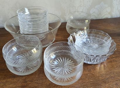 null Suite of six cut crystal FRUIT Goblets

First half of the 20th century

Diameter...