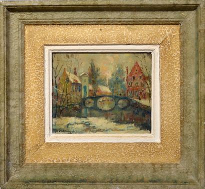 null Charles Henri VERBRUGGHE (1877-1974)

"Bruges - Le pont du Béguinage"

Huile...