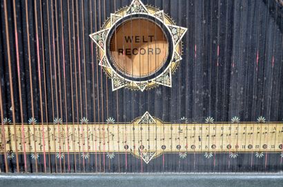 null WELT RECORDS (distributeur allemand) 

Ancienne CITHARE, en bois laqué noir...