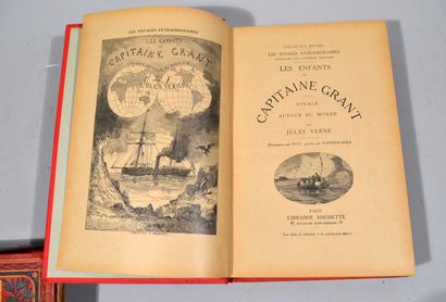 null Jules VERNE "Les enfants du capitaine Grant, Voyage autour du monde", collection...