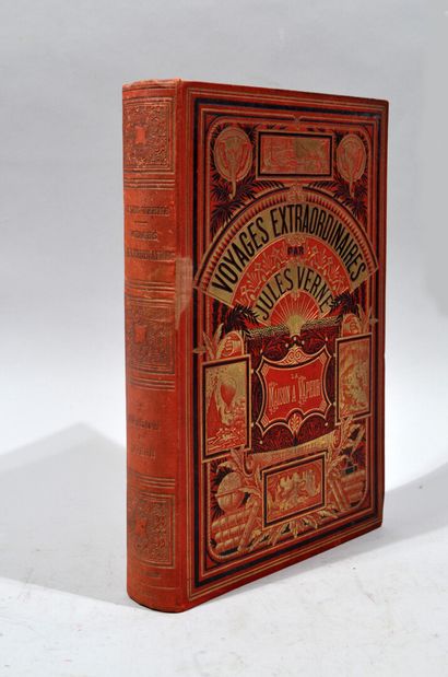 null Jules VERNE, "Voyages extraordinaires. La maison à vapeur",illustré par de NEUVILLE...