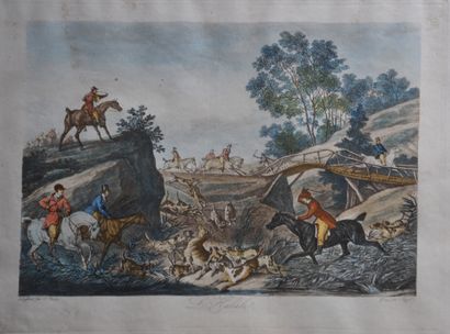 null D'après Carle VERNET (1758 -1836) 

Chasse à courre « Le Départ » et "L'Halali »...