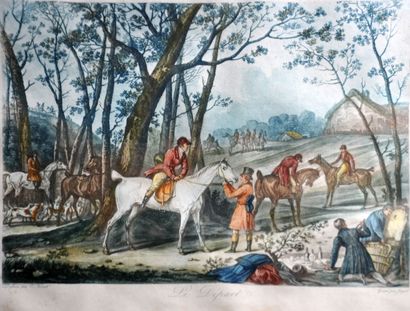 null D'après Carle VERNET (1758 -1836) 

Chasse à courre « Le Départ » et "L'Halali »...