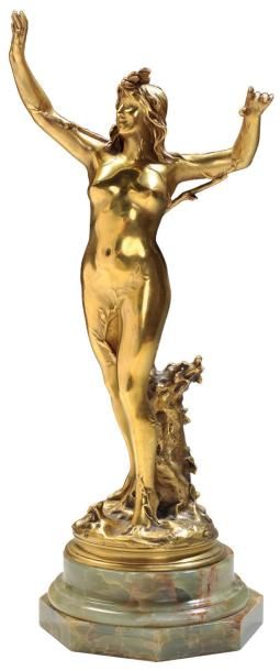 Raoul LARCHE (1860-1912) LA SÈVE ou Métamorphose de Daphnée Réduction n°3 - Bronze...