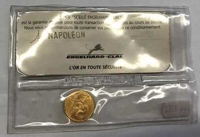 null PIECE en or de 20 francs dites Napoléon coq de chaplain 1908.

(Sous scellé...