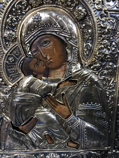 null RUSSIE - XVIIIe

ICONE Vierge de la Mère de Dieu de Vladimir 

Tempera sur bois,...