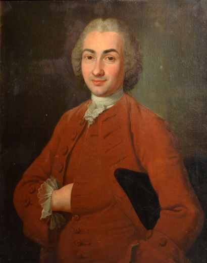 null Ecole française du XVIIIe siècle

"Portrait de gentilhomme tenant sa main droite...