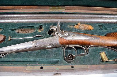 null Fusil de chasse avec canon de RONCHARD-SIAUVE Saint Etienne - Calibre 16 avec...