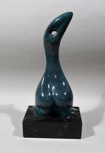 null Maison ITALICA

"Femme nue" 

Epreuve en bronze à patine bleue et dorée repose...