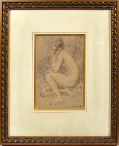 null Diogène Ulysse Napoléon MAILLART (1840-1926)

"Nu féminin assis"

Dessin à la...