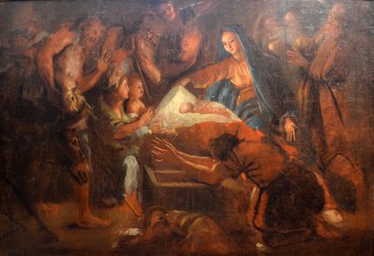 null Ecole française de la fin du XVIIe siècle

"La Nativité"

Huile sur toile

91...