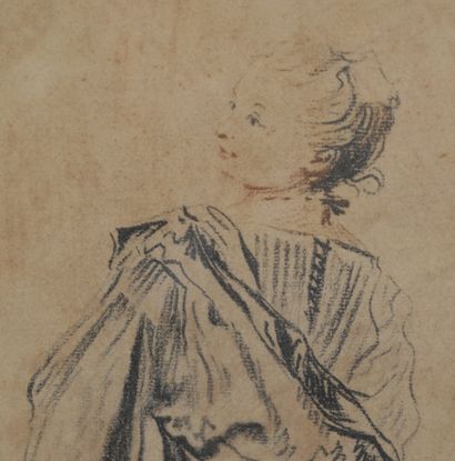 null Dans le goût de Jean-Antoine WATTEAU (1684-1721)

"Etude de femme drapée de...