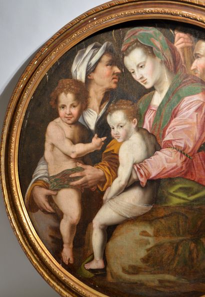 null Ecole italienne du XVIIe siècle, suiveur d'ANDREA DEL SARTO

"La Sainte Famille,...