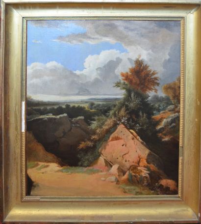 null Ecole de BARBIZON ou de FONTAINEBLEAU

"Vue de paysage"

Huile sur toile 

62...