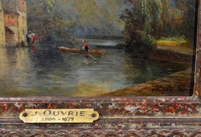 null Justin Pierre OUVRIÉ (1806-1879)

"La promenade en barque"

Huile sur panneau...