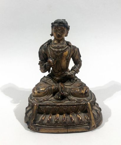 null Statuette de bodhisattva en bois laqué or

Chine, fin de la dynastie Yuan -...