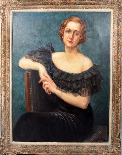 null Lucien Hector JONAS (1880-1947)

"Portrait de femme à la robe noire"

Huile...