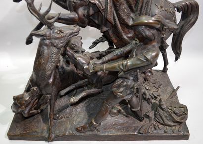 null Jean-François Théodore GECHTER (1795-1844) attribué à

"Diane de Poitiers "

Bronze...