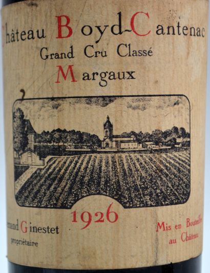 null 1 bouteille de Chateau Boyd Cantenac Margaux grand cru classé 1926 Fernand Ginestet...