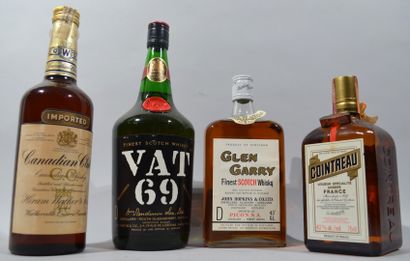 null Ensemble de spiritueux comprenant : 

- 1 bouteille VAT 68 blended Scotch Whisky...