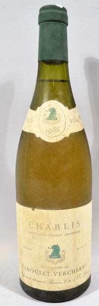 null 1 bouteille de CHABLIS Jaboulet-Bercherre 1986