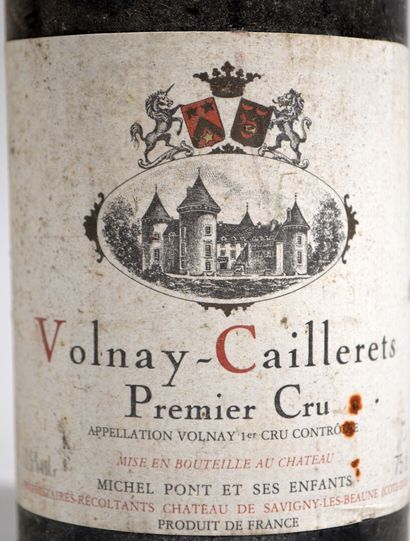 null 1 bouteille de Volnay Cailleret Premier Cru 1983 Michel PONT propriétaire