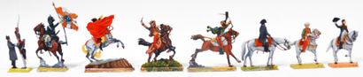 null LES ETAINS DU PRINCE 

Collection de 8 figurines historiques comprenant le maréchal...