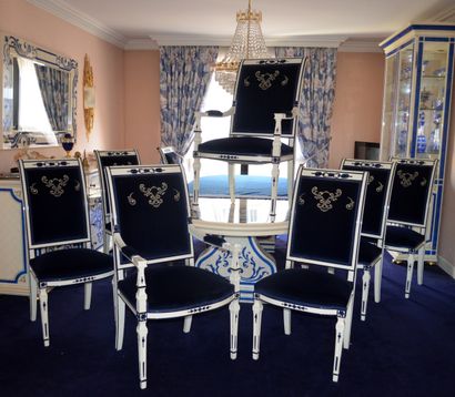 null MAISON ROMEO - Claude DALLE - Paris

Suite de six chaises et une paire de fauteuils...