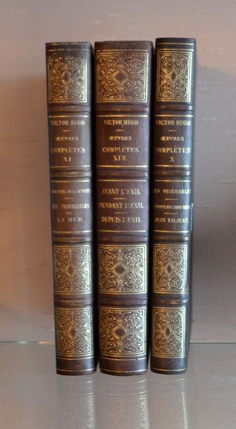 null Victor HUGO « Oeuvres complètes » Trois volumes comprenant Les Misérables, Avant...