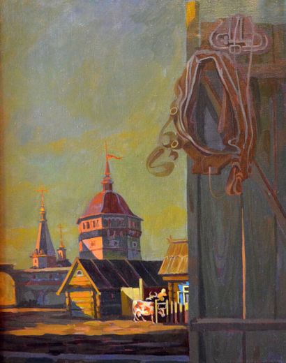 null Piotr Petrovich KOZOREZKO (né en 1953)

« La soirée » (1990)

Huile sur toile...