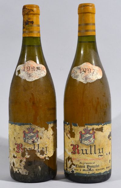 null 2 bouteilles de RULLY blanc Clovis Poncelet propriétaire 1997

(étiquettes ...