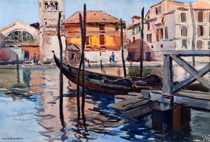 null Louis-Etienne DAUPHIN (1885-1926)

"Gondole à Venise"

Aquarelle et dessin à...