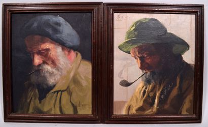 null Charles LIEBERT (XIX-XX)

"Portraits d'homme à la pipe"

Réunion de deux huiles...