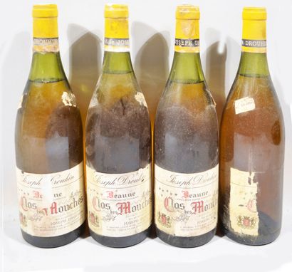 null 4 bouteilles de BEAUNE Premier Cru « Clos des Mouches » Joseph Drouhin 1986...