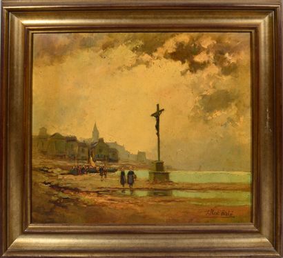 null Albert HIRTZ (1898-1976)

"Crucifix sur la plage en Bretagne"

Huile sur toile...