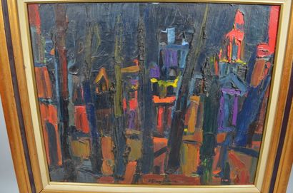 null Jean-Claude DRAGOMIR (1931-1965)

"Place du tertre la nuit"

Huile sur toile...