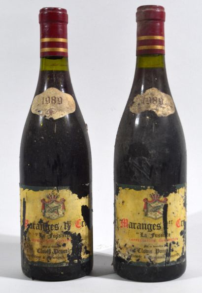 null 2 bouteilles de MARANGES PREMIER CRU La Fussière Clovis Poncelet propriétaire...