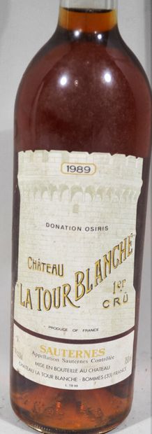 null Une bouteille de CHATEAU LA TOUR BLANCHE Sauternes Premier Cru 1989
