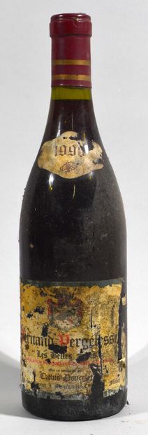 null Une bouteille de PERNAND VERGELESSE Clovis Poncelet propriétaire 1990

(étiquette...