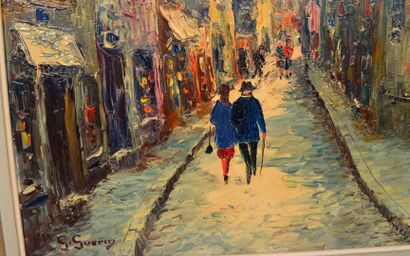 null Georges GUERIN (Né en 1910)

"Montmartre, rue Saint Rustique"

Huile sur toile...
