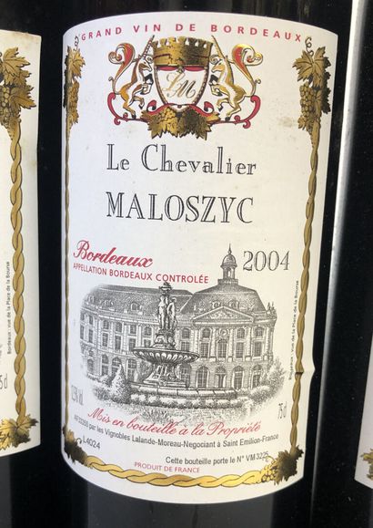 null 12 Bouteilles 75 cl Le Chevalier Maloszyc - Bordeaux 2004