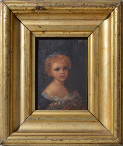 null Ecole française du XIXème siècle

"Portrait de jeune fille au bouquet de fleur"

Huile...
