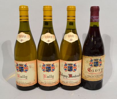 null Deux bouteilles de RULLY Rémi de Foulanges 1989

Une bouteille de PULIGNY MONTRACHET...