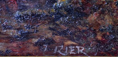 null John RIER (XX-XXI)

"Ruisseau en sous-bois"

Huile sur toile signée en bas à...