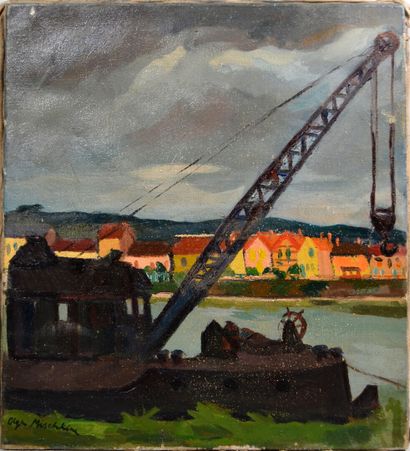 null Olga MISCHKINE (1910-1985)

"Le port"

Huile sur toile signée en bas à droite...