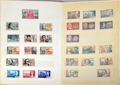 null Lot de timbres français comprenant timbres oblitérés anciens XIXème siècle,...