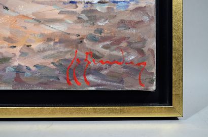 null Guy LEGENDRE (né en 1946) 

"Ploumanach" 

Huile sur toile signée en bas à droite

50...