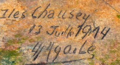 null Ecole française du début du XXème 

"Iles Chausey"

Mine de plomb et pastel...