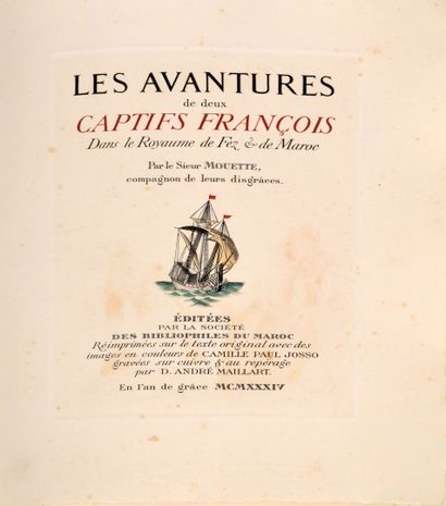 null Sir MOUETTE, "Les aventures de deux captifs François dans le royaume de Fez...